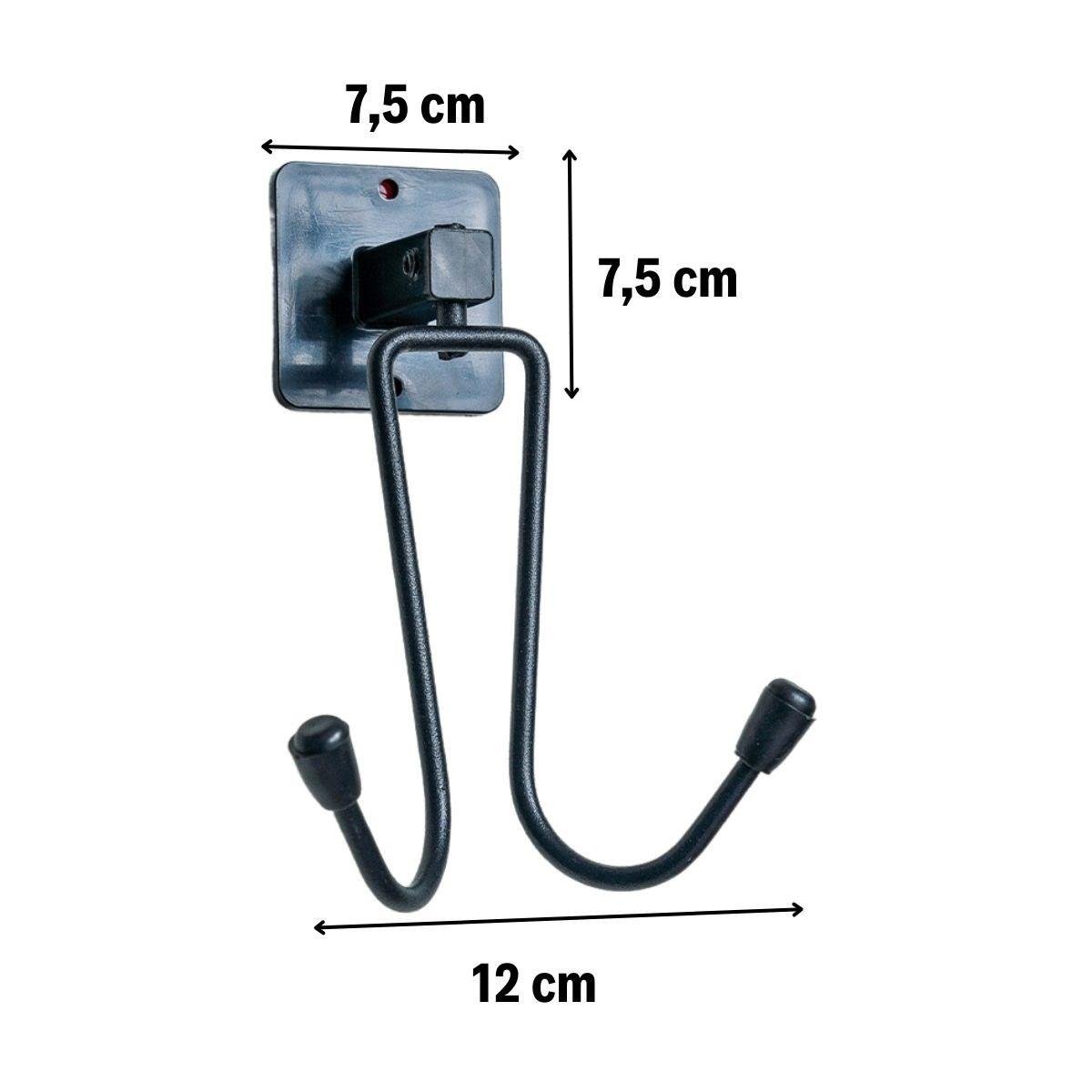 Kendiliğinden Yapışkanlı Siyah Paslanmaz Metal Bornoz ve Havlu Askılığı - Görsel 3