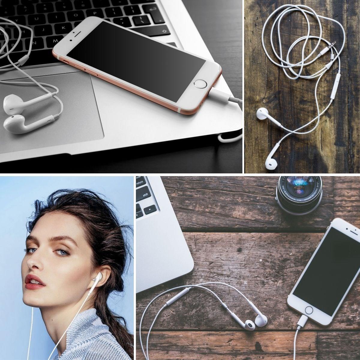 İphone Ucu Çıkışlı Pop Up Kulakiçi Yumuşak Kontrol Tuşlu Kulaklık - Görsel 2