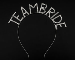 Kristal Taşlı Gümüş Renk Team Bride Gelin Tacı