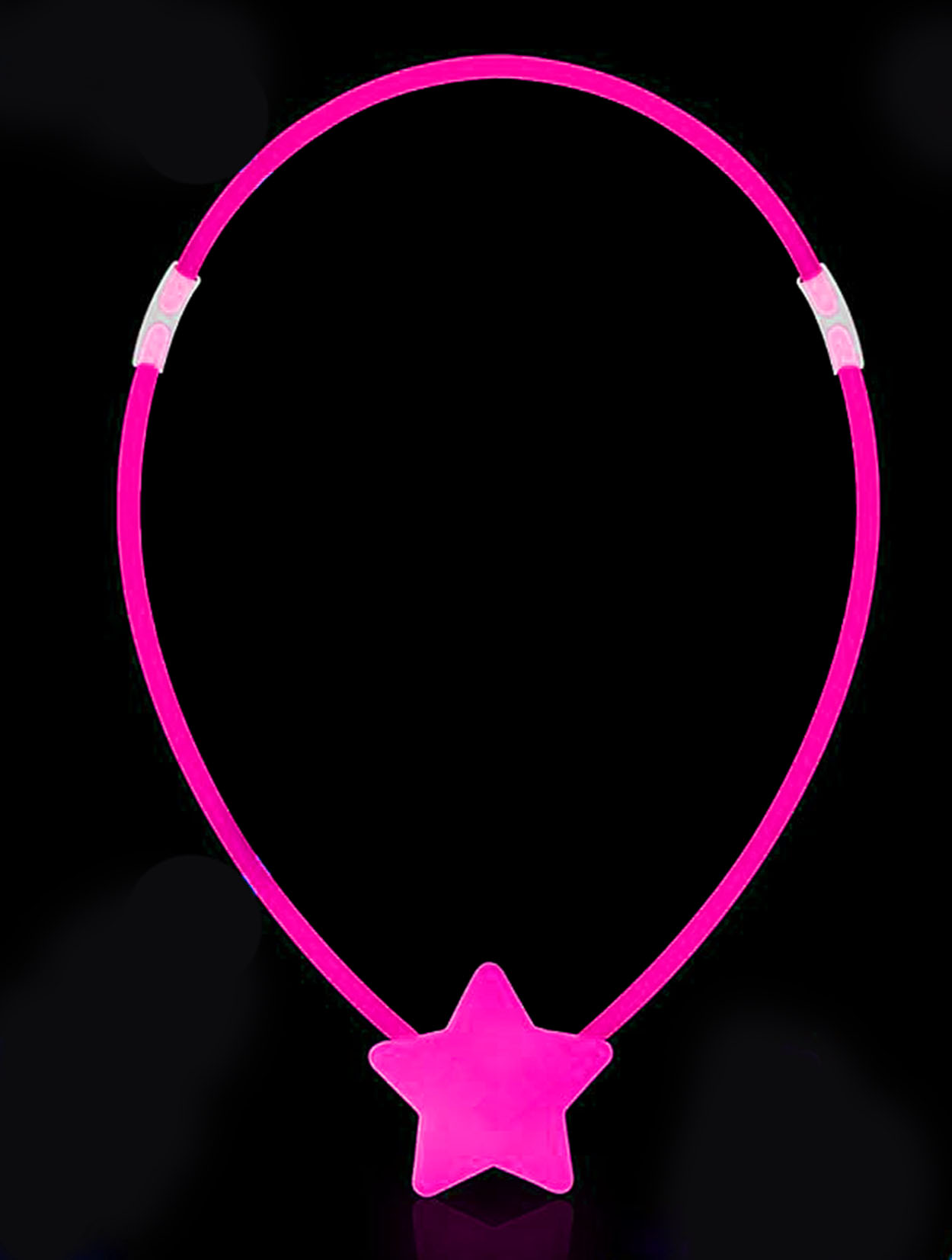 Glow Stick Yıldız Kolye - Glow Kolye - Glow Stick Partisi Yıldız Kolye 6 Adet - Görsel 2