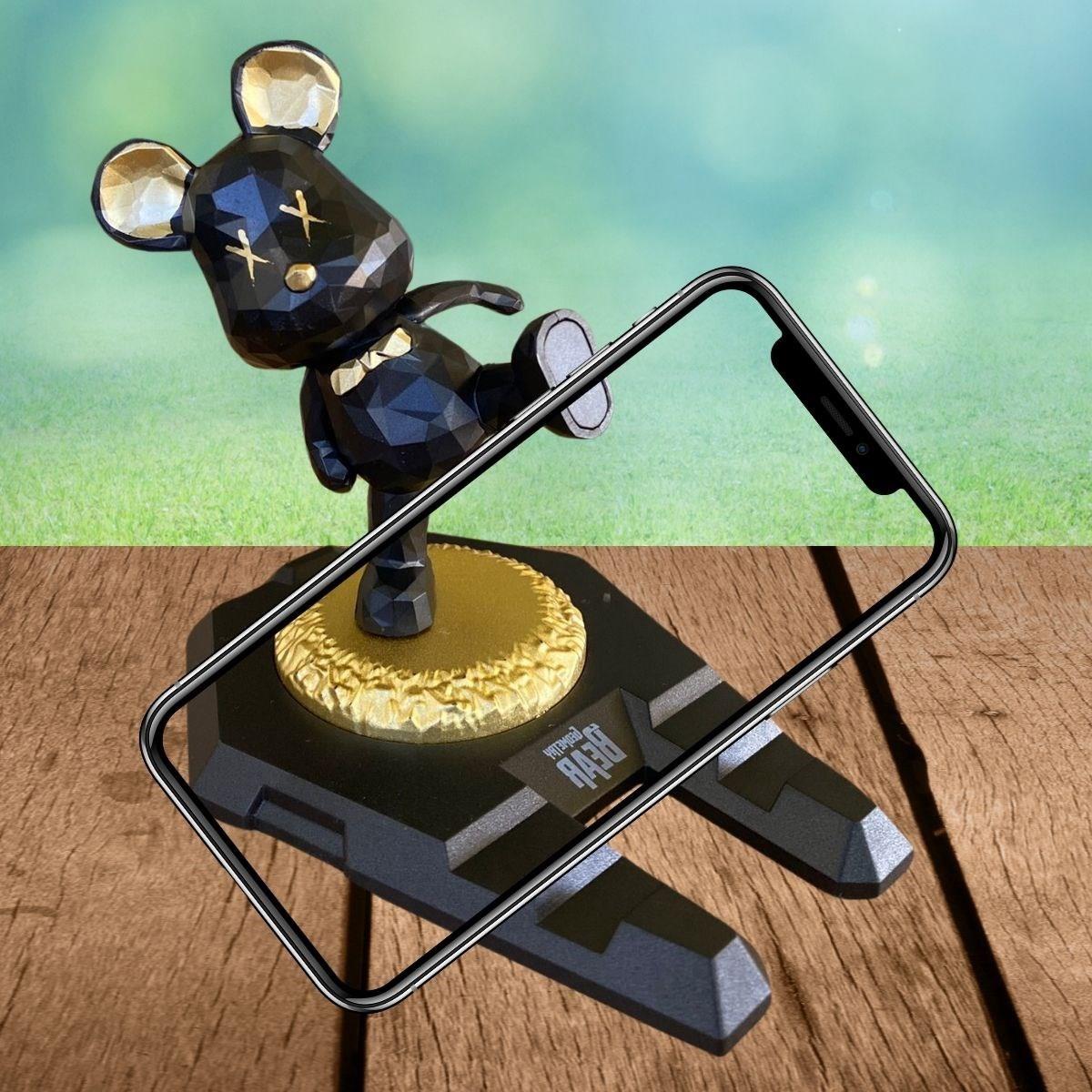 Ayıcıklı Telefon ve Tablet Standı Masa Üstü Telefon ve Tablet Tutucu Aparatı - Görsel 2