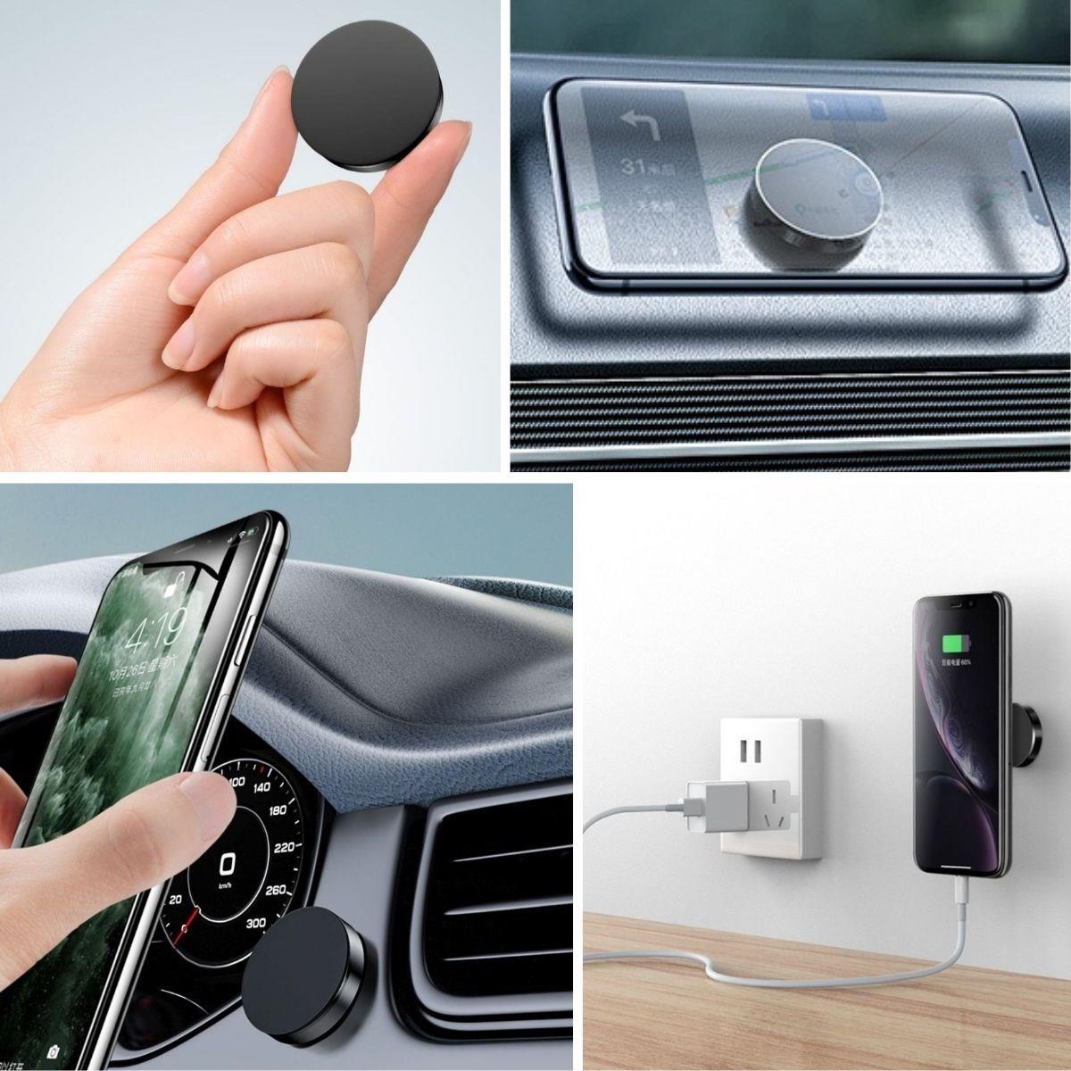 Tüm Modellerle Uyumlu Manyetik Araç İçi Telefon Tutucu Çok Amaçlı Güçlü Mıknatıs Tutucu - Görsel 3