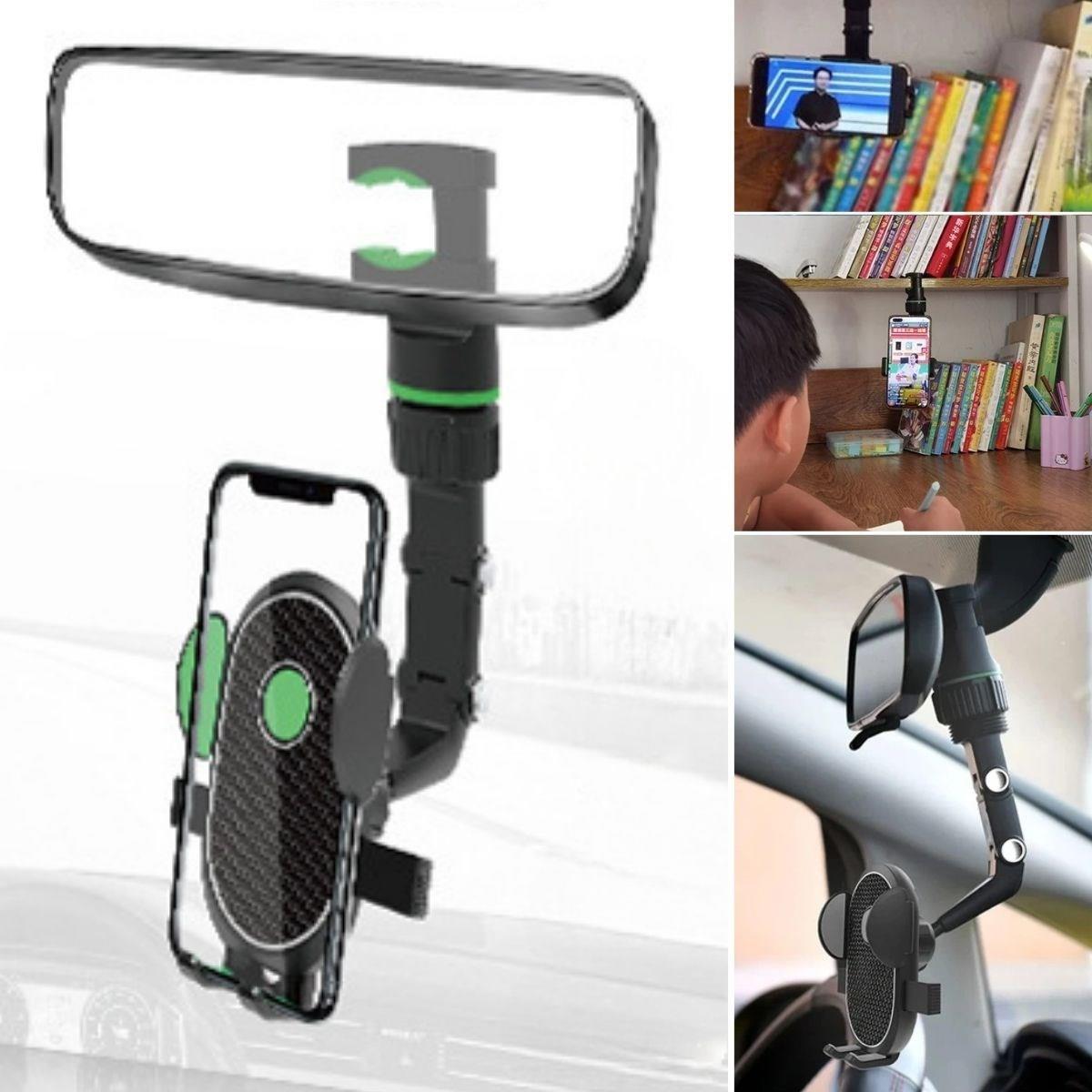 Dikiz Aynasına Takılabilen Eklemli Telefon Tutucu Aparat - Görsel 4