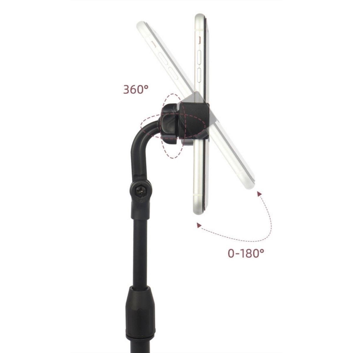 Masa Üstü Tablet ve Telefon Tutucu Plastik Aparat Siyah Telefon Standı - Görsel 5