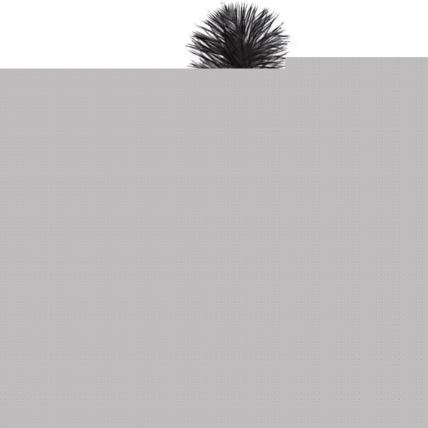 Siyah Renk Tüylü Çarliston Saç Bandı Kafa Bandı - Görsel 2