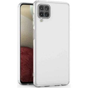 Ally SM Galaxy A12 M12 Kılıf Kamera Korumalı Ultra İnce Şeffaf Silikon Kılıf-(5775)
