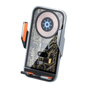 ALLY C10 15W Hızlı Şarj Şeffaf Otomatik Araç İçi Telefon Tutucu-(5775)