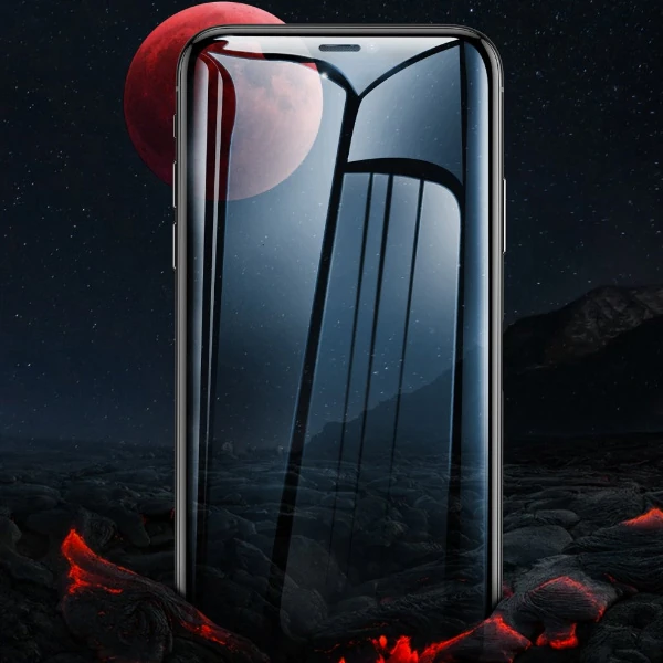 Baseus İPhone 11 Pro/ XS/X 023mm Anti Spy Çerçeveli Tempered Cam Ekran Koruyucu-(5775) - Görsel 3
