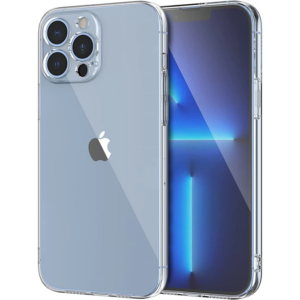 Ally Space iPhone 13 Pro 6.1inç Kamera Korumalı Premium Silikon Şeffaf Kılıf-(5775)