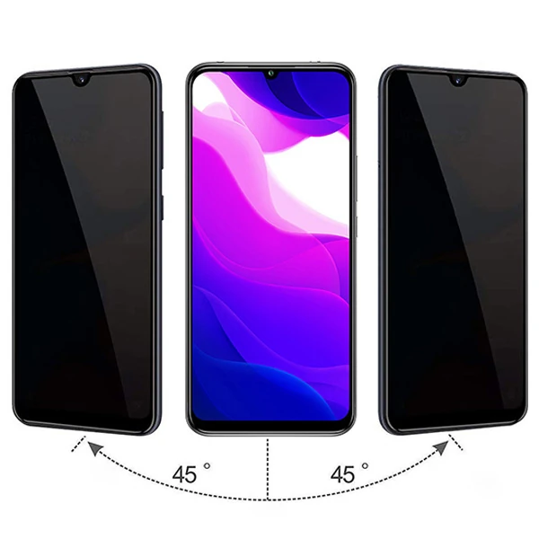 Xiaomi Mi 10 Lite 3D Full Privacy Gizlilik Tempered Cam Ekran Koruyucu-(5775) - Görsel 2