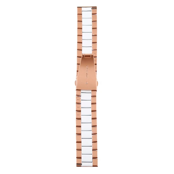 22MM Gear S3 Watch 4 -GT2 GT2E 46MM KayışKordon Seramik Paslanmaz Çelik-(5775) - Görsel 5