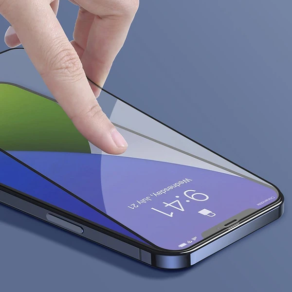 Baseus İPhone 12-12 Pro 6.1 0.3MM 3D Full Tempered Cam Ekran Koruyucu 2Adet Set-(5775) - Görsel 4