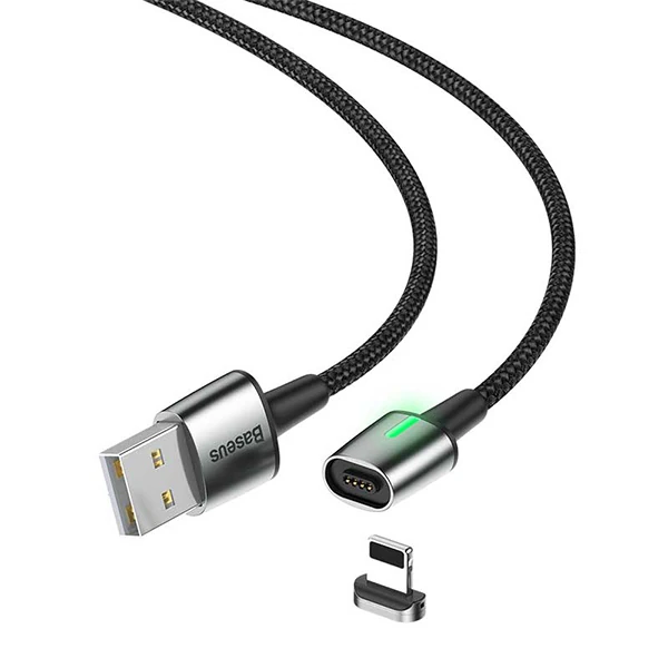 Baseus Zinc Magnetic Usb Kablo Şarj İPhone 14-13-12-11 1Metre-(5775) - Görsel 3