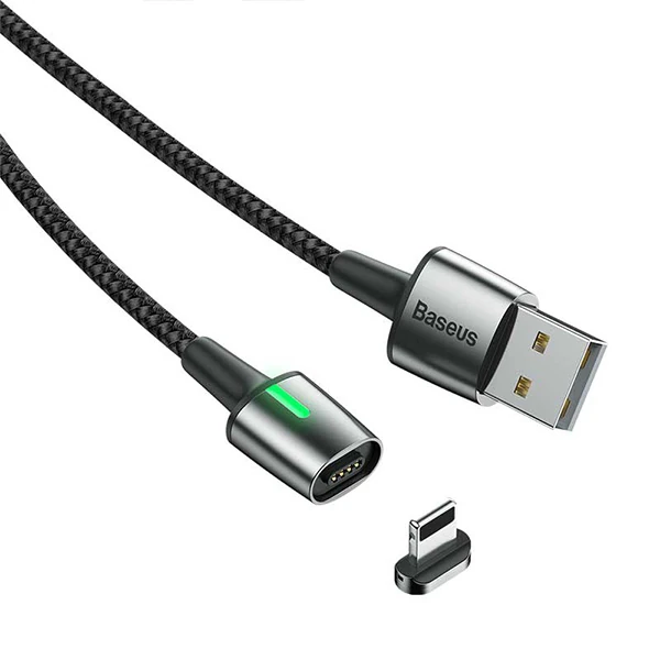 Baseus Zinc Magnetic Usb Kablo Şarj İPhone 14-13-12-11 1Metre-(5775) - Görsel 4