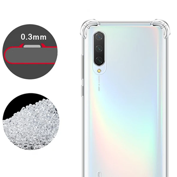 ALLY Xiaomi Mi 10 5G Anti-Drop Shockproof Darbe Emici Silikon Kılıf-(5775) - Görsel 2