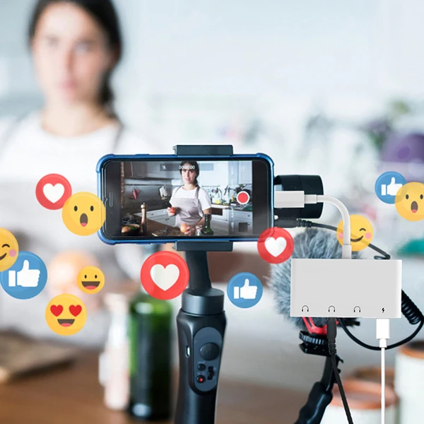 ALLY İPhone 14-13-12-11 4in1 Otg Ses Adaptörü Çift DC 3.5MM Jack-(5775) - Görsel 5