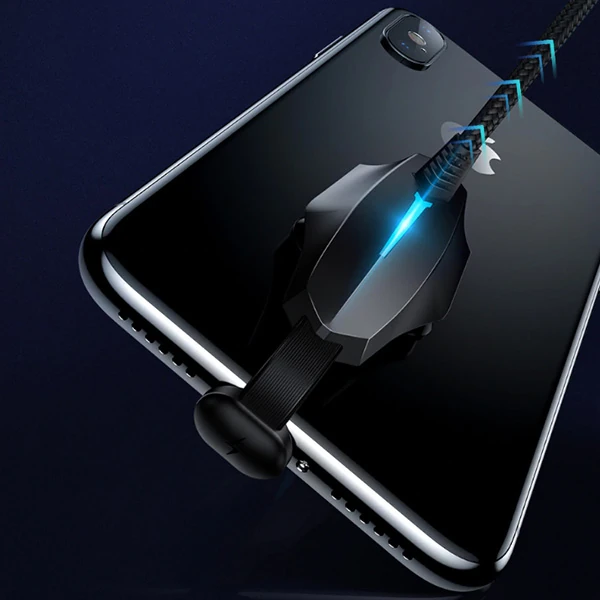 Baseus Colorful Suction iPhone Oyuncu Usb Şarj Kablosu 2.4A 1.2m-(5775) - Görsel 4