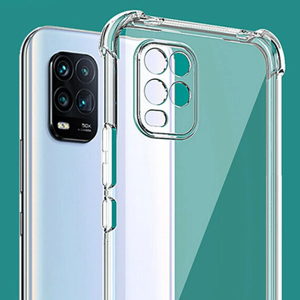 Xiaomi Mi 10 Lite Kamera Koruma Anti-Drop Silikon Kılıf Shockproof kılıf-(5775) - Görsel 2