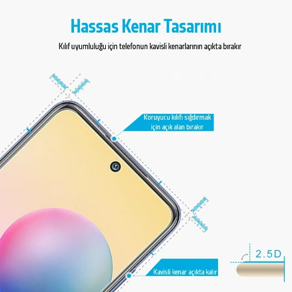 Xiaomi Redmi Note 10 -Poco M3 Pro Tempered Cam Ekran Koruyucu-(5775) - Görsel 4