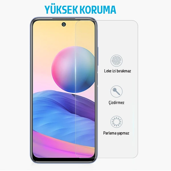 Xiaomi Redmi Note 10 -Poco M3 Pro Tempered Cam Ekran Koruyucu-(5775) - Görsel 5