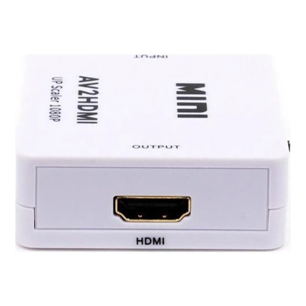 ALLY Av To HDMI Mini Switch Rca Composit Audio Video HDMI Görüntü Çevirici Full Hd ve 720P Dönüştürü-(5775) - Görsel 5
