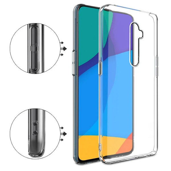 OPPO Reno 2 Ultra Slim Fit Şeffaf Silikon Kılıf-(5775) - Görsel 4