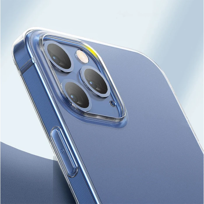 Baseus Simple Case İPhone 12 Pro 6.1 İnce Şeffaf Silikon Kılıf-(5775) - Görsel 4