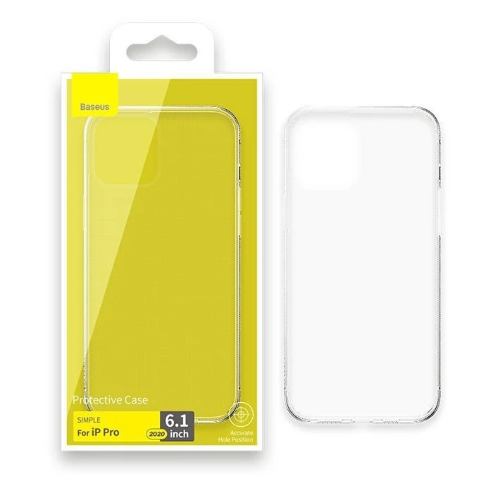 Baseus Simple Case İPhone 12 Pro 6.1 İnce Şeffaf Silikon Kılıf-(5775) - Görsel 5
