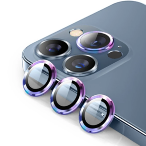 ALLY İPhone 13 Pro -13 Pro Max 3D Metal Çerçeveli Kamera Lens Koruyucu-(5775)