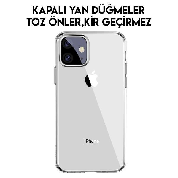 Baseus Simplicity Series iPhone 11 6.1inch Şeffaf Gel Silikon Kılıf-(5775) - Görsel 4