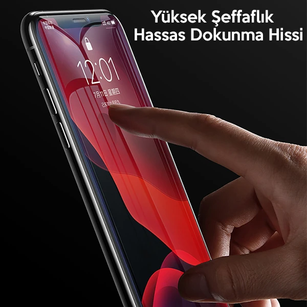 Baseus İPhone 11 Pro- X-XS 0.3mm Ful Tempered Cam Ekran Koruyucu 2 Adet Set-(5775) - Görsel 2
