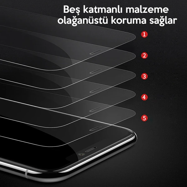 Baseus İPhone 11 Pro- X-XS 0.3mm Ful Tempered Cam Ekran Koruyucu 2 Adet Set-(5775) - Görsel 3