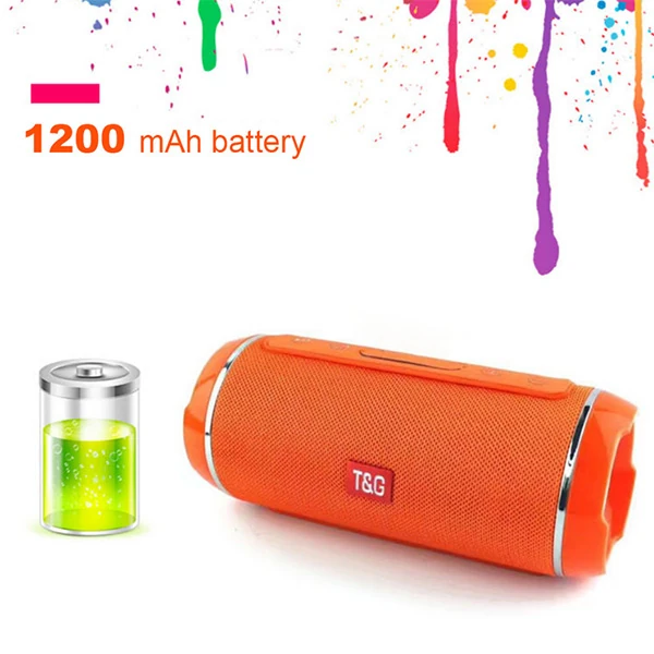 T&G TG116 Su Geçirmez Kablosuz Wireless Bluetooth 5.0 Hoparlör Speaker-(5775) - Görsel 6