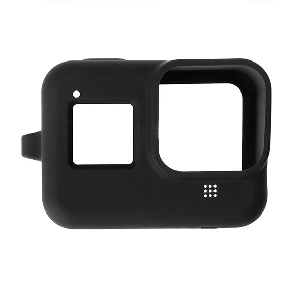PULUZ PU428B GoPro HERO8 İçin Silikon Koruma Kılıfı+Wrist Strap-(5775) - Görsel 5