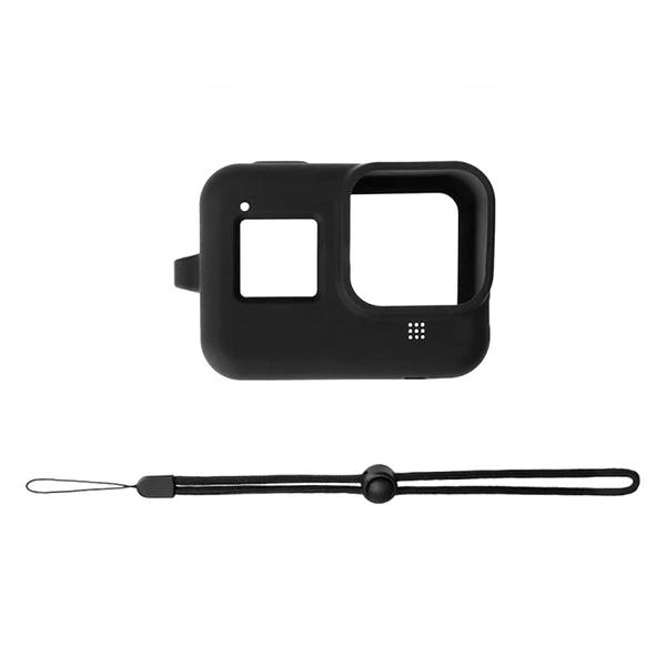 PULUZ PU428B GoPro HERO8 İçin Silikon Koruma Kılıfı+Wrist Strap-(5775) - Görsel 6