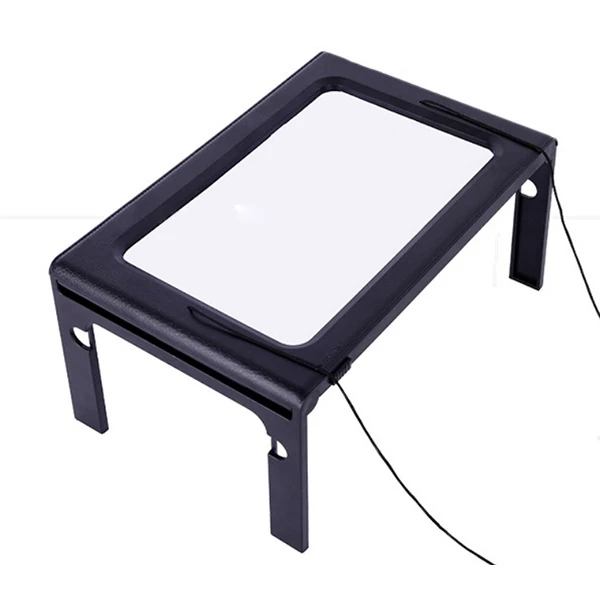 ALLY 2.5X Usb Led Işıklı Boyunluklu Masa Standlı Büyüteç-(5775) - Görsel 2