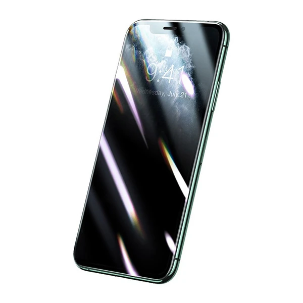 Baseus 0.25mm İPhone 11 Pro-XS-X 3D Curved Privacy Gizlili Cam Ekran Koruyucu-(5775) - Görsel 2
