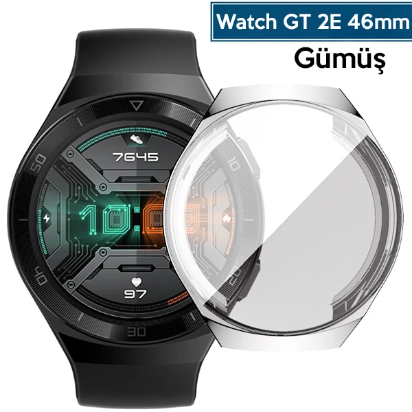Ally Huawei Watch GT2E 46mm 360 Koruma Ultra İnce Silikon Kılıf-(5775) - Görsel 2