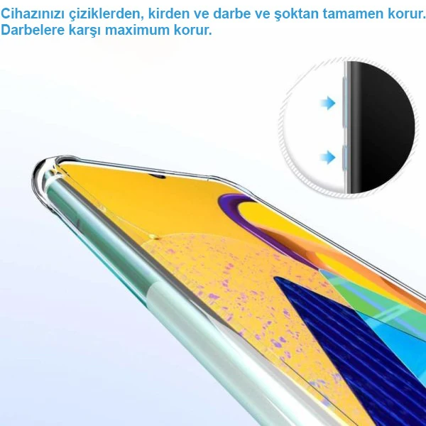 Ally Samsung Galaxy M30S Anti-Drop Darbe Emici Silikon Kılıf-(5775) - Görsel 2