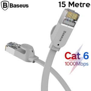 Baseus high Speed Six types of RJ45 Gigabit Ethernet kablosu (round cable)15metre-(5775)