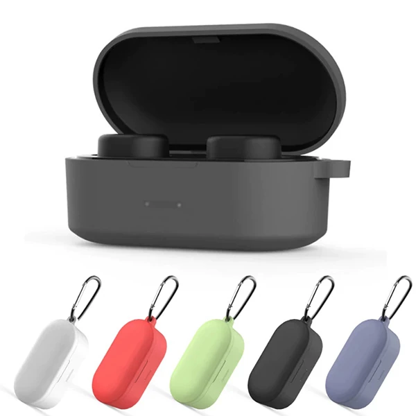 QCY T1S/T2C Bluetooth Kulaklık İçin Silikon Koruma Kılıf+ Anahtarlık-(5775) - Görsel 4