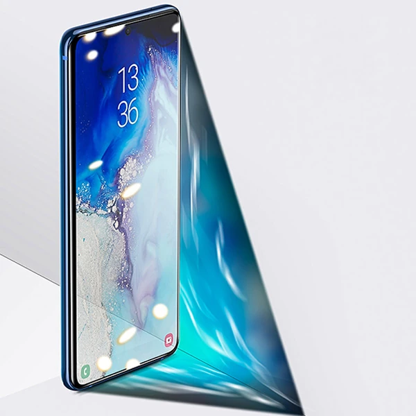 BASEUS Curved- Galaxy S20 Ultra Full Kaplama UV Tempered Cam Koruyucu 2Adet-(5775) - Görsel 5