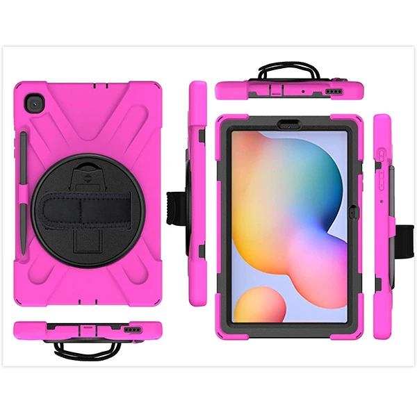 Galaxy Tab S6 Lite P610/P615/ P617 Kılıf Kalem Yerli 3 Katmanlı Standlı Zırh Kılıf/Shockproof-(5775) - Görsel 6