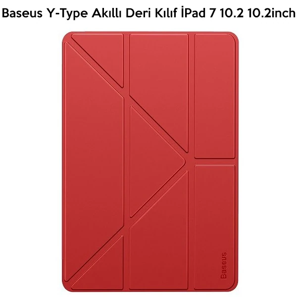 Baseus Y-Type Akıllı Deri Kılıf İPad 7 nesil 10.2inch Tablet Kılıf-(5775) - Görsel 4