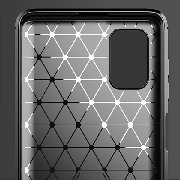 ALLY Samsung Galaxy M51 Brushed Carbon Fiber Silikon Kılıf-(5775) - Görsel 5