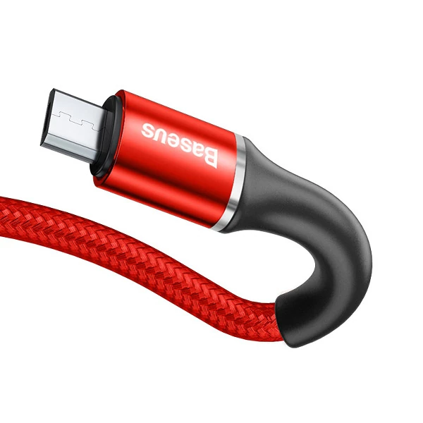 Baseus halo Mikro Usb 3A Hızlı Şarj 0.25CM Kısa Power Bank için Şarj Kablosu-(5775) - Görsel 3