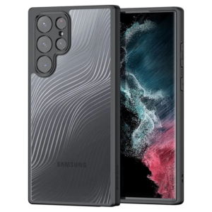 Dux Ducis Samsung S22 Ultra Aimo Series Premium Buzlu Sert PC-TPU Kılıf-(5775)