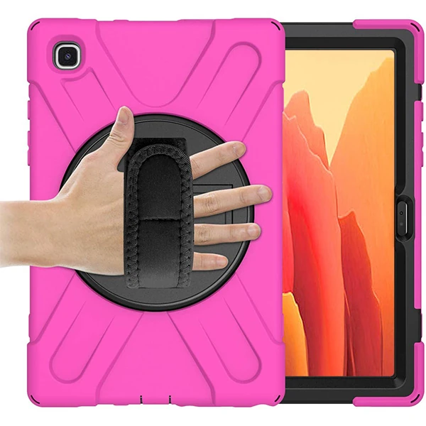 Galaxy Tab A7 10.4 SM-T500-T505-T507 Kılıf Shockproof 3 Katmanlı Standlı Zırh Kılıf Kalem Yerli-(5775) - Görsel 4