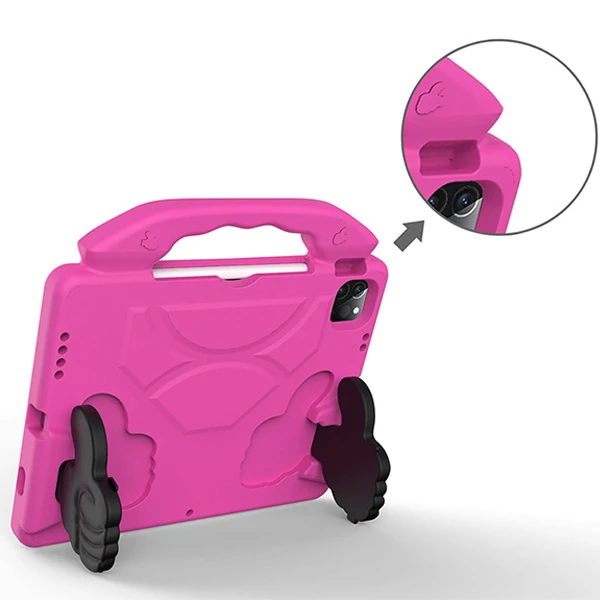 Ally İPAD PRO 11 (2021-2020-2018) Air 4. Nesil 10.9 Kılıf Eva Çocuk Shockproof Standlı Taşınabilir-(5775) - Görsel 6