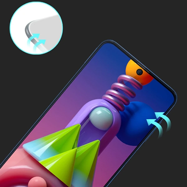 ALLY SM Galaxy M51 Full Glue Tempered Full Cam Ekran Koruyucu-(5775) - Görsel 2